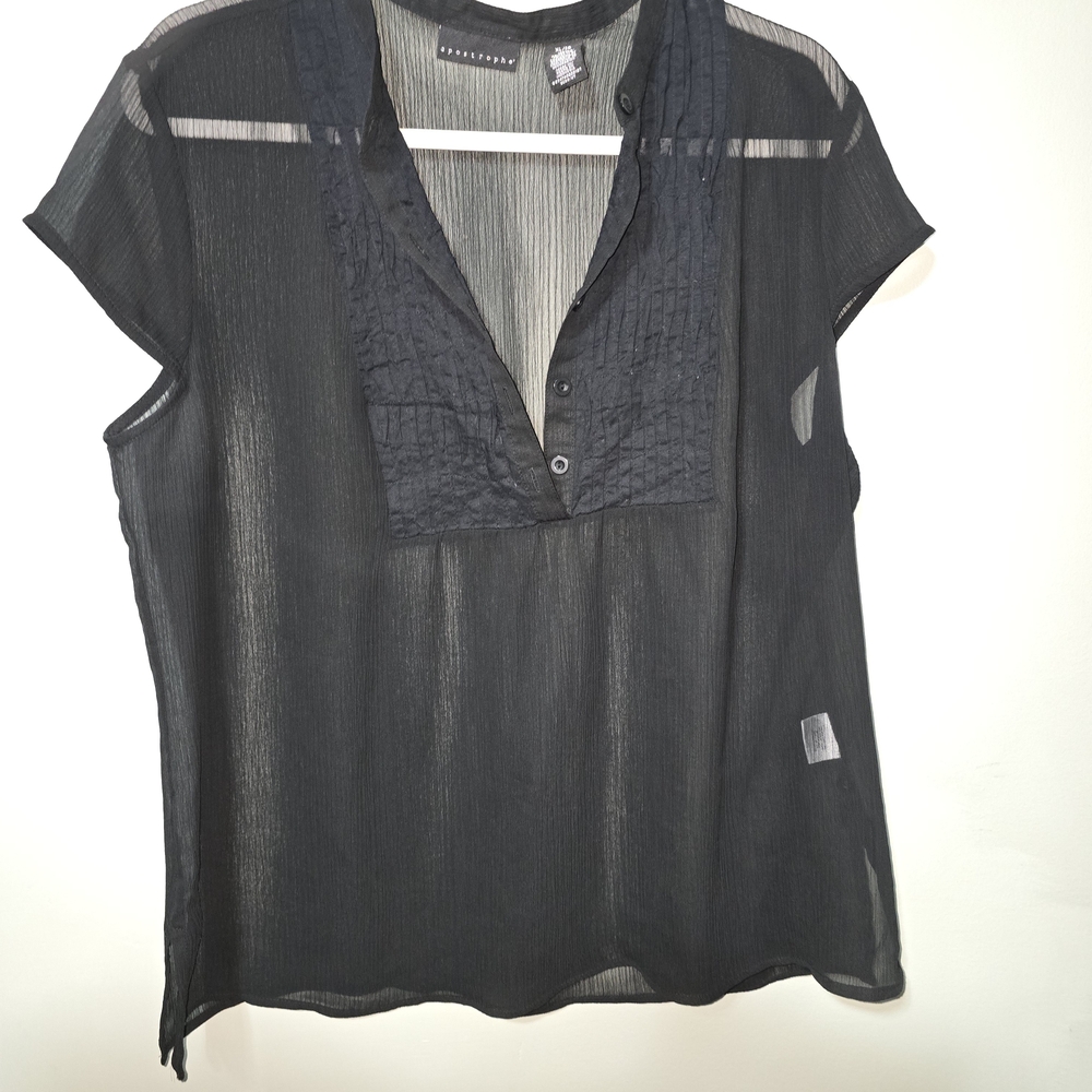 Lot of 2 Apostrophe Sheer Blouse